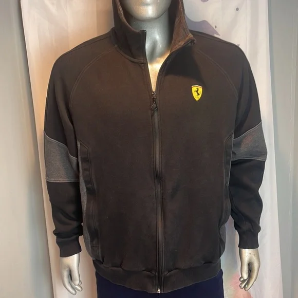 Puma X Ferrari Full Zip sweatshirt and sweatpants 2 piece Set Size L and XL